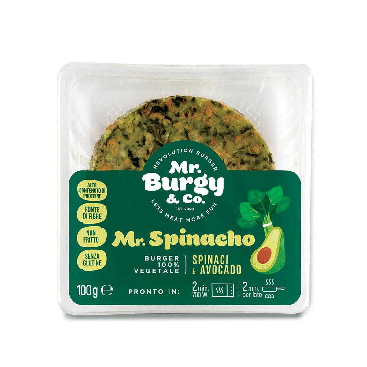 Mr. Burgy Spinacho Burger 100 g