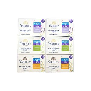Yardley London Anti-Bacterial Soap Assorted Value Pack 6 x 100g