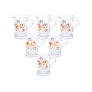 Dimlaj Tea Glass Cup Mouj Gold 6pcs 42215