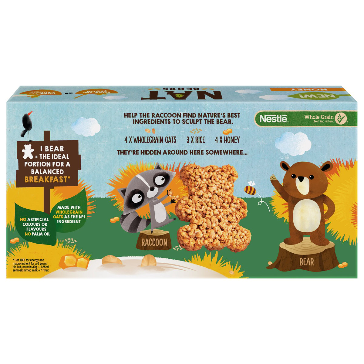 NAT Bear Cereals with Honey 6 x 32 g