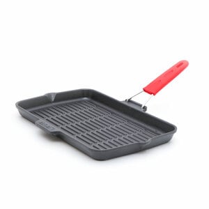 Lava Cast Iron Grill Pan with Handle Square GT2136 36cm
