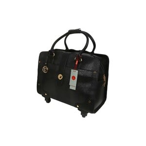 Cortigiani Ladies Bag With Trolley 1035, Black
