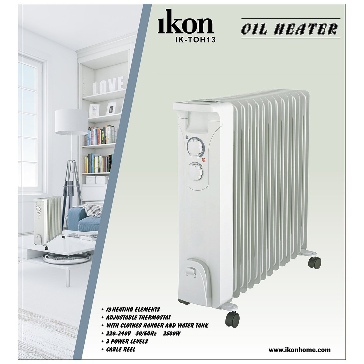 Ikon Oil Heater 13 Fins IK-TOH13 2500W