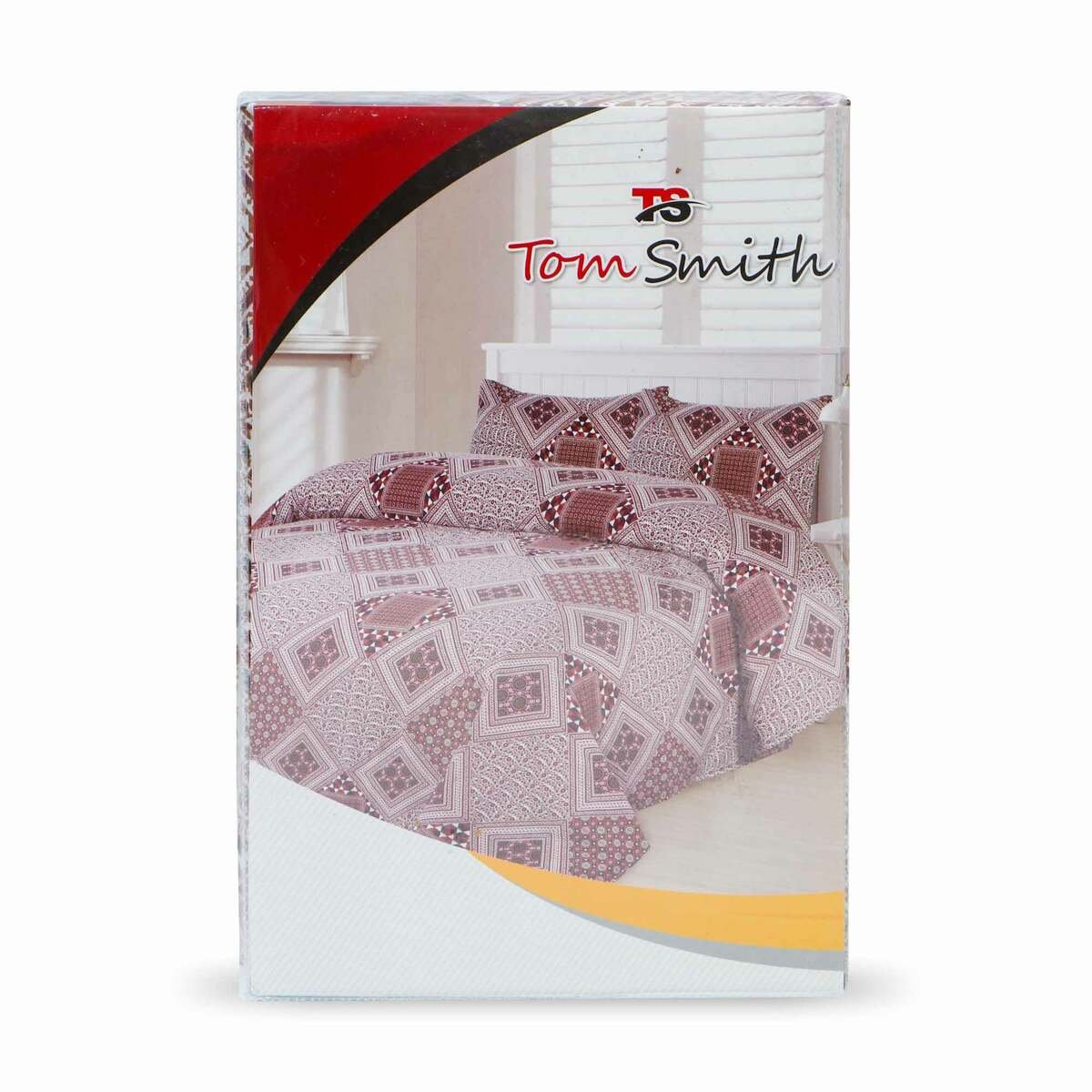 Tom Smith Bed Sheet Size: 150x240cm + Pillow Cover Brown Checks