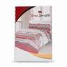 Tom Smith Bed Sheet Size: 150x240cm + Pillow Cover Red & White