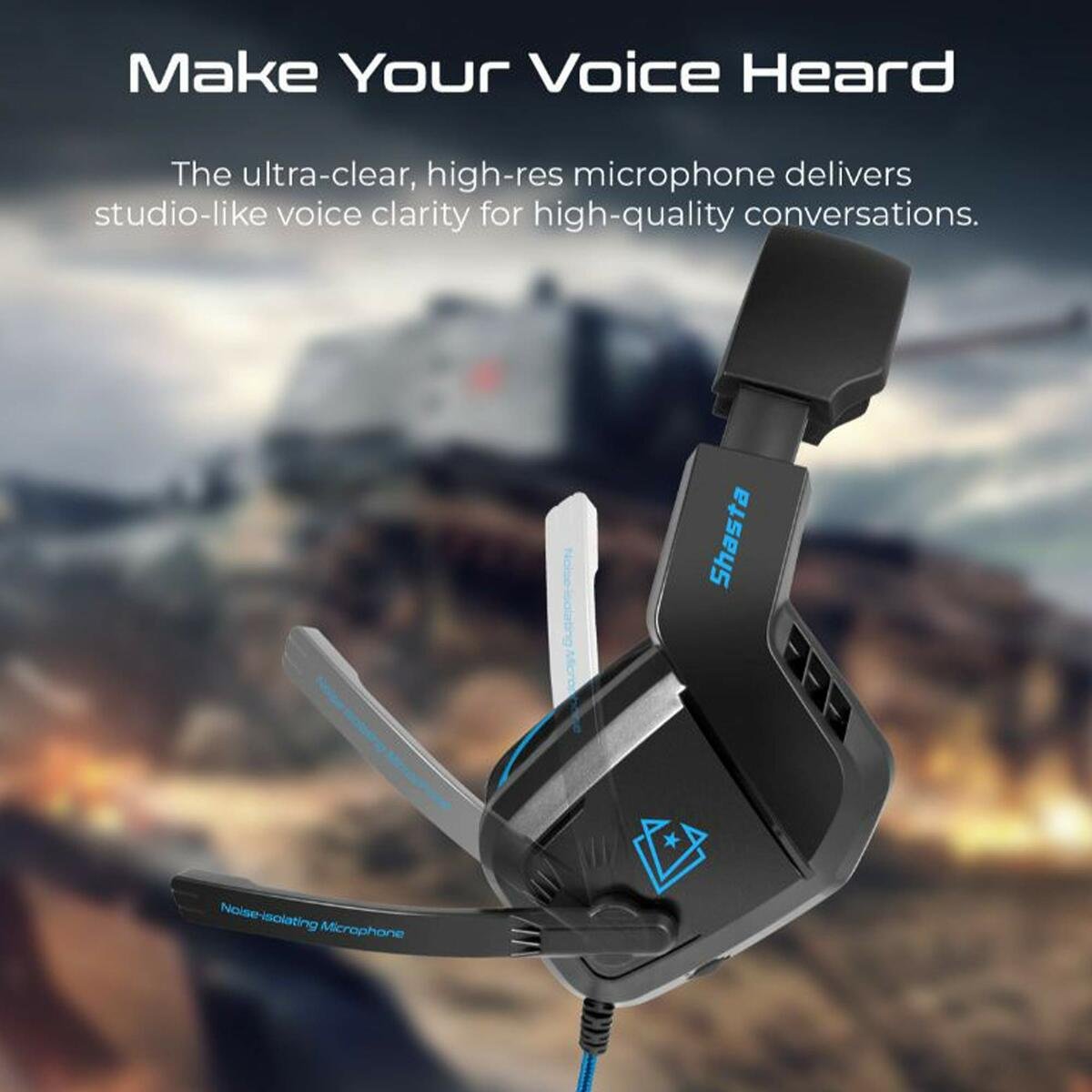 Vertux Wired Gaming Headphone Shasta Blue
