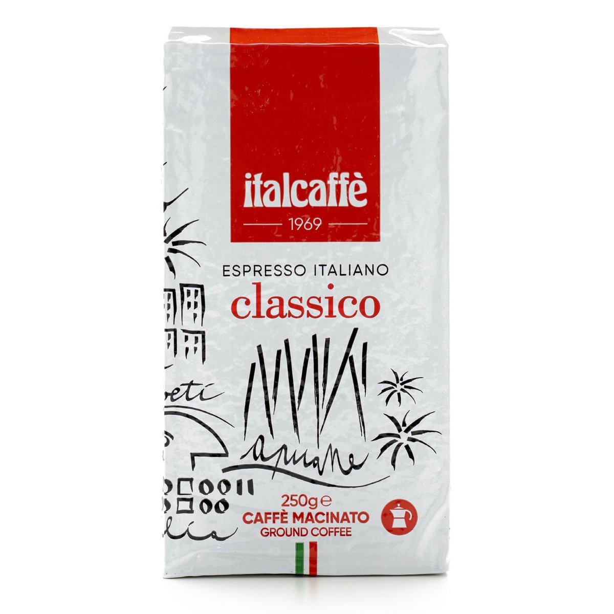 Italcaffe Espresso Classico Ground Coffee 250g