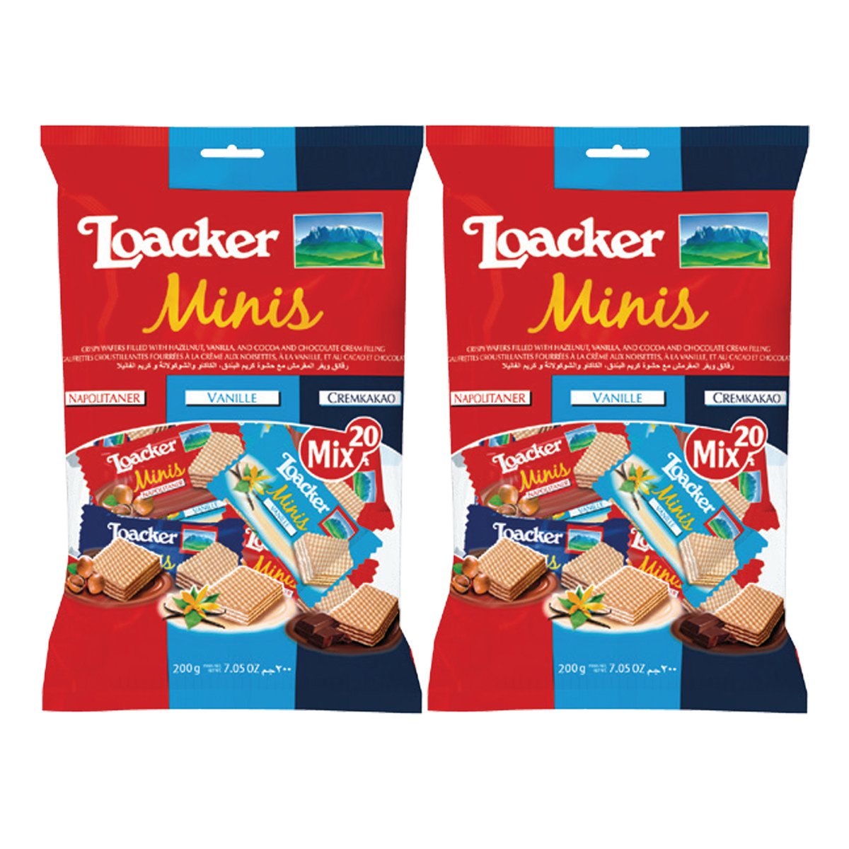 Loacker Minis Assorted 2 x 200 g