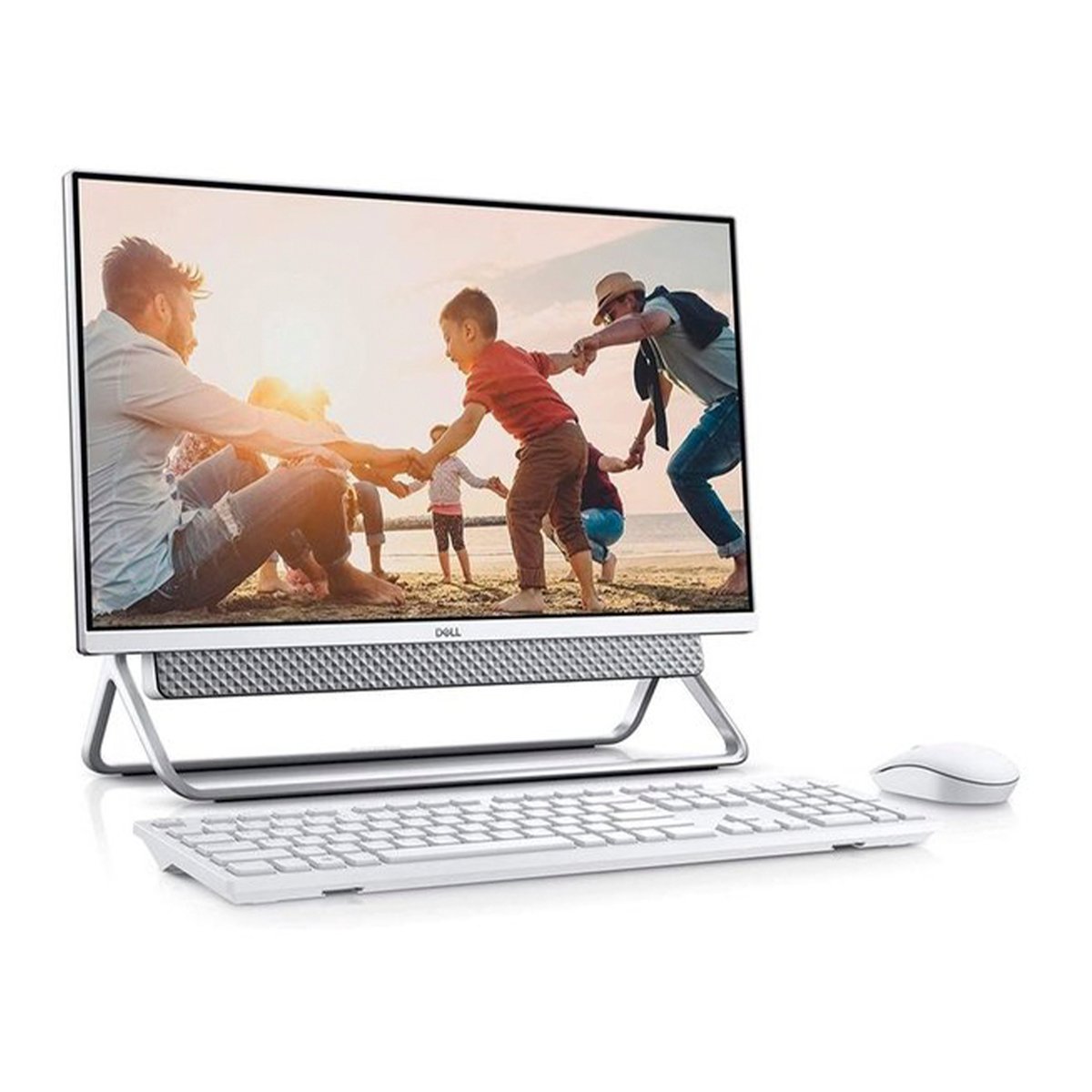 Dell All-in-One Desktop-5400-INS-6500-SLV-Core i5-1135G7,8GB RAM,1TB HDD,256 GB SSD,23.8" FHD Display,Windows 10,Silver