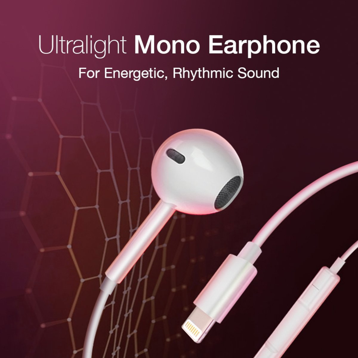 Totu Lightning Wired Mono Headphone (EAUA-022)