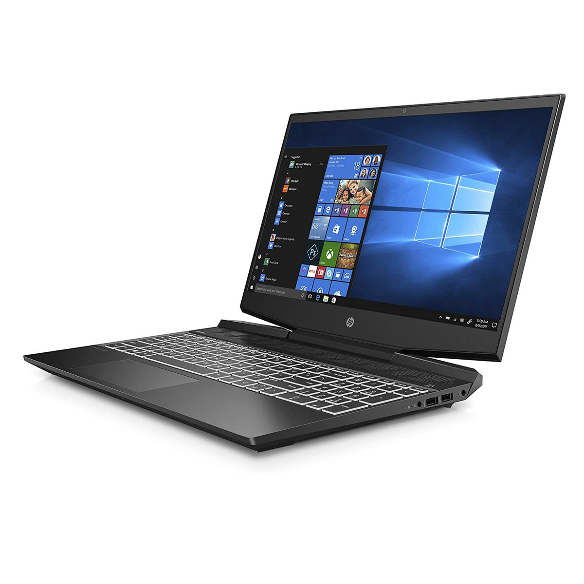HP Gaming Notebook Power Pavilion 15-DK1001NE,15.6" Screen,10th Gen Intel® Core™ i7-10750H,16GB DDR4,256GB SSD + 1TB HDD, GTX 1650Ti 4GB, Windows10,Black