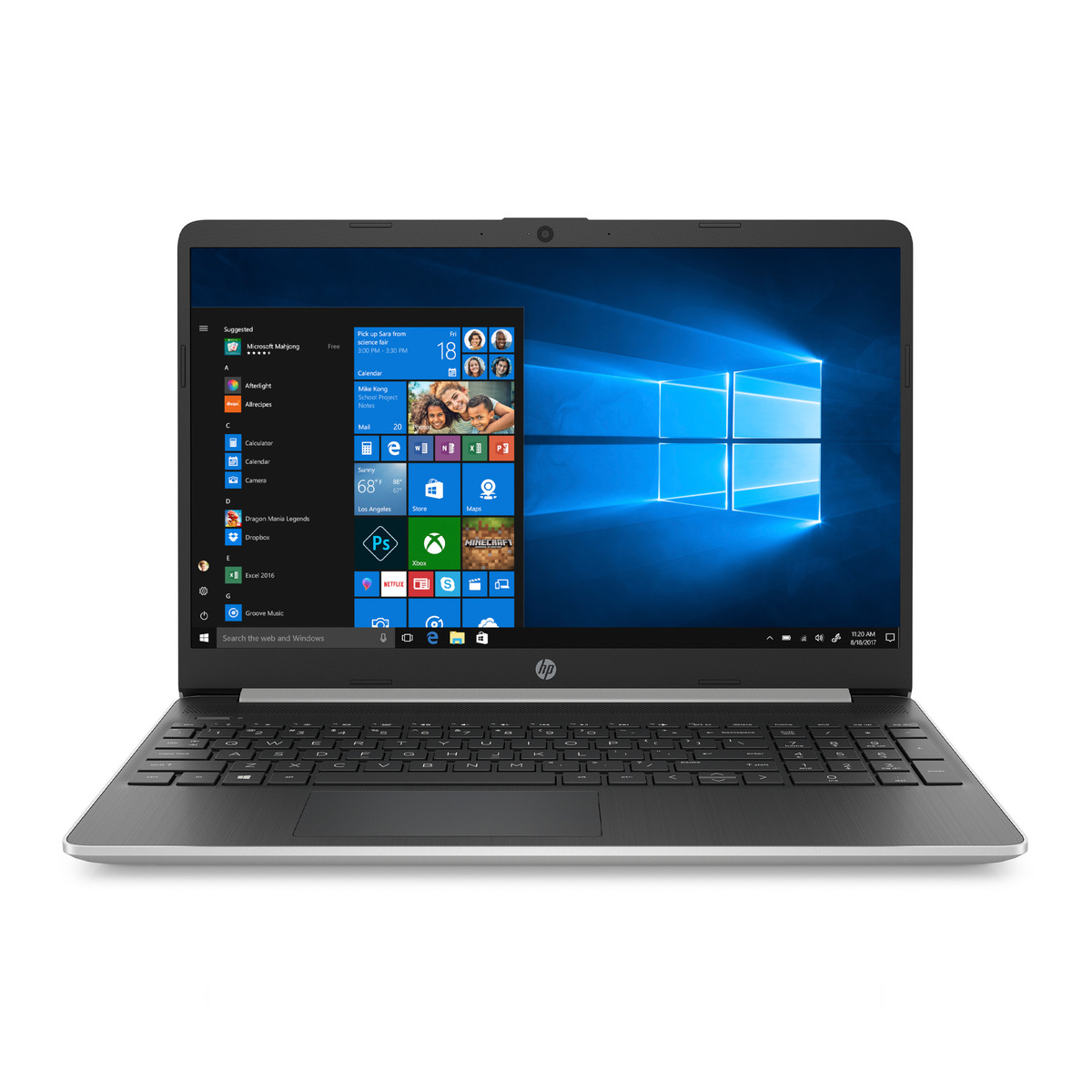 HP Laptop 15.6" FHD,15SFQ2000 (2T2G4EA) Intel® Core™ i3 processor,4GB RAM,256GB SSD,Intel® UHD Graphics,Windows 10,Natural silver