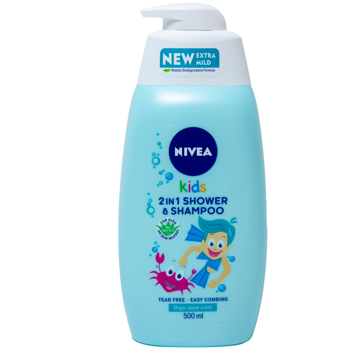 Nivea Kids 2in1 Shower & Shampoo Magic Apple 500 ml