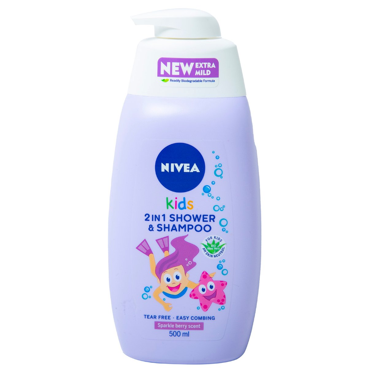 Nivea Kids Shower & Shampoo 2in1 Sparkle Berry 500 ml