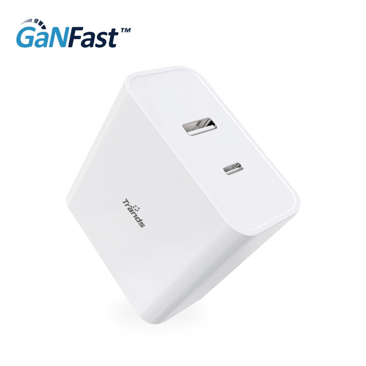 Trands GaN Fast Travel Charger with Dual Ports TR-AD632