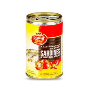 Buy LuLu Pinoy Lasa Sardines in Tomato Sauce with Chili 155 g Online at Best Price | Canned Sardines | Lulu UAE in UAE