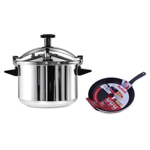 TEFAL Fast & Easy Induction Stainless Steel Pressure Cooker 6L P2530758