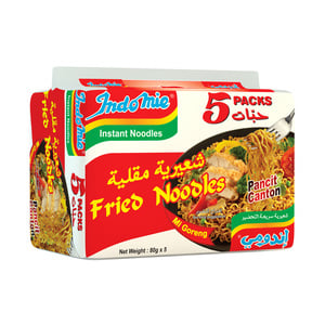 اشتري قم بشراء إندومي نودلز مقلية سريعة التحضير 5 باكيتات Online at Best Price من الموقع - من لولو هايبر ماركت Instant Noodle في السعودية