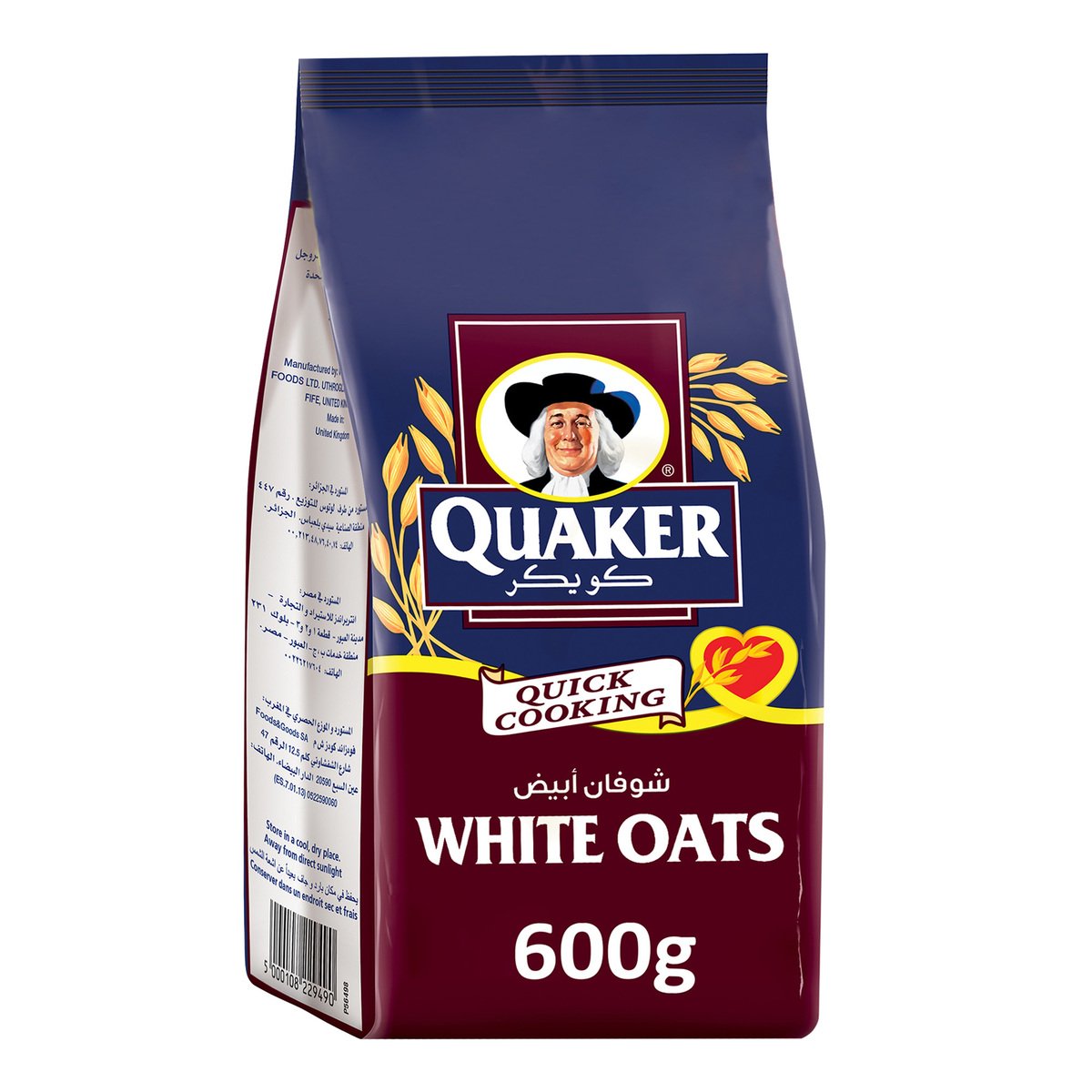 Quaker White Oats 500g+100g