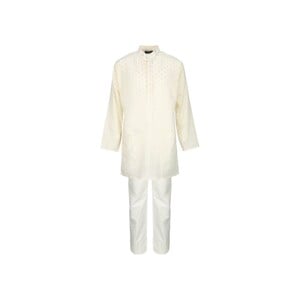 Eten Boys Kurtha Pyjama Set Long Sleeve BKS-05 Cream 11-12Y