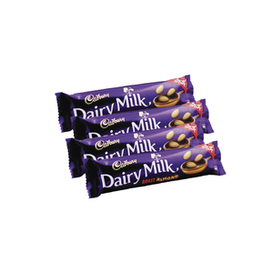 كادبوري ديري ميلك شوكولاتة الحليب باللوز 4 × 38 جم
