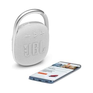 JBL Portable Bluetooth Speaker Clip 4 White