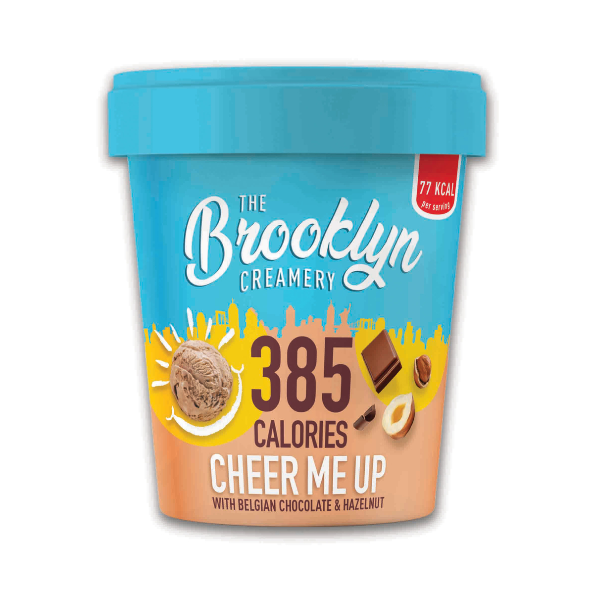 The Brooklyn Creamery Belgian Chocolate & Hazelnut Ice Cream 450ml