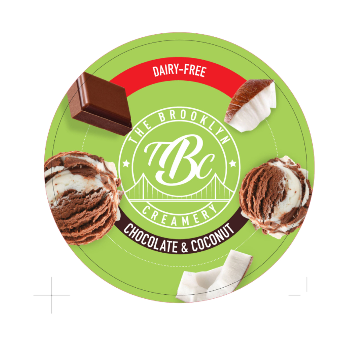 The Brooklyn Creamery Vegan Chocolate & Coconut Ice Cream 450 ml