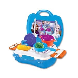 Disney Frozen2 Deluxe Kitchen Set Case, Multicolour, Toy Kitchen Set, STDIS01