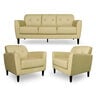 Maple Leaf Home PVC Sofa Set 5 Seater (3+1+1) NT Milky