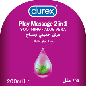 Durex Play Massage 2 in 1 Lubricant Soothing Aloe Vera 200 ml