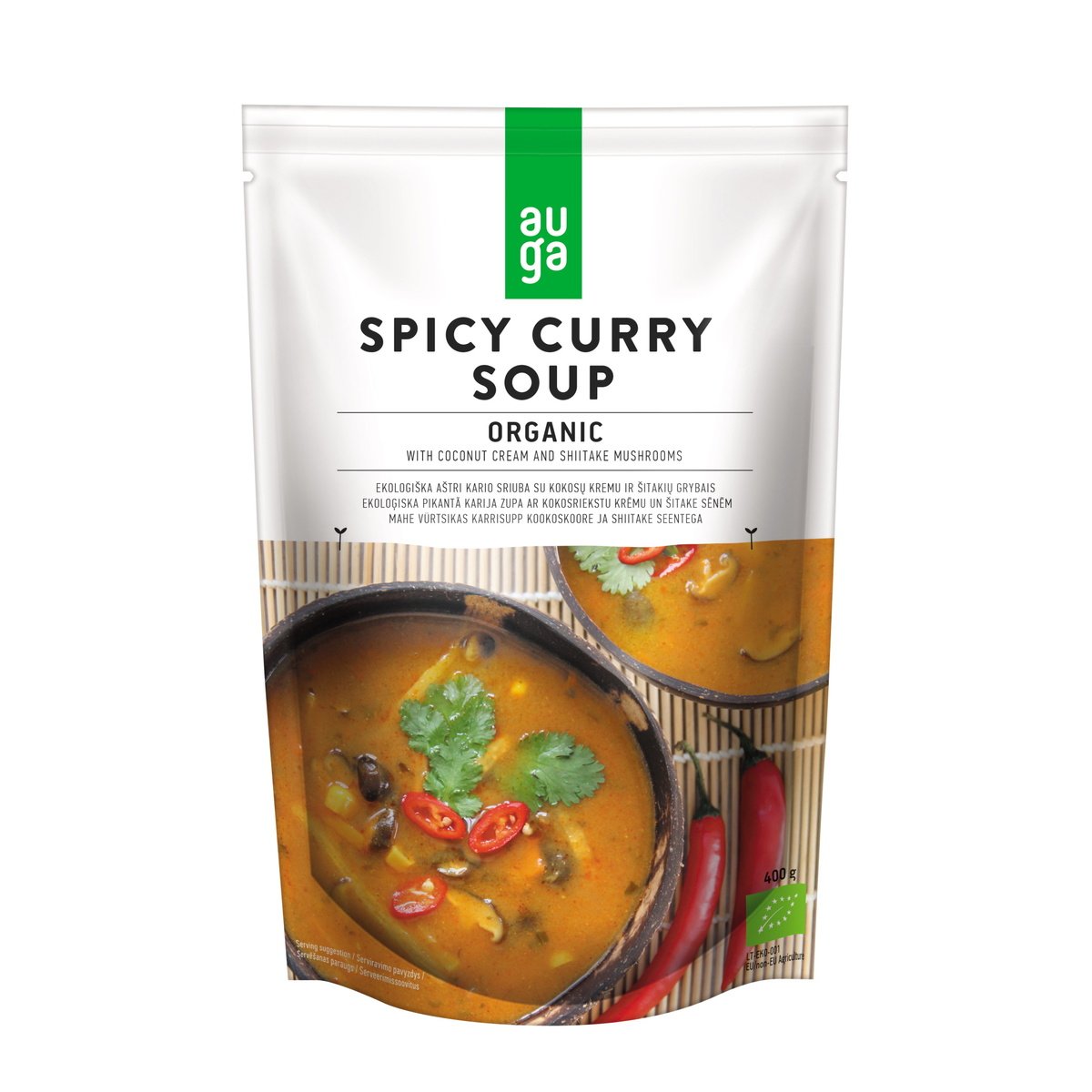 Auga Organic Spicy Curry Soup 400 g