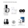 Magic Bullet Mini Food Processor and Personal Blender, 400 W, 10 Piece Set, Silver, MB4-KS10