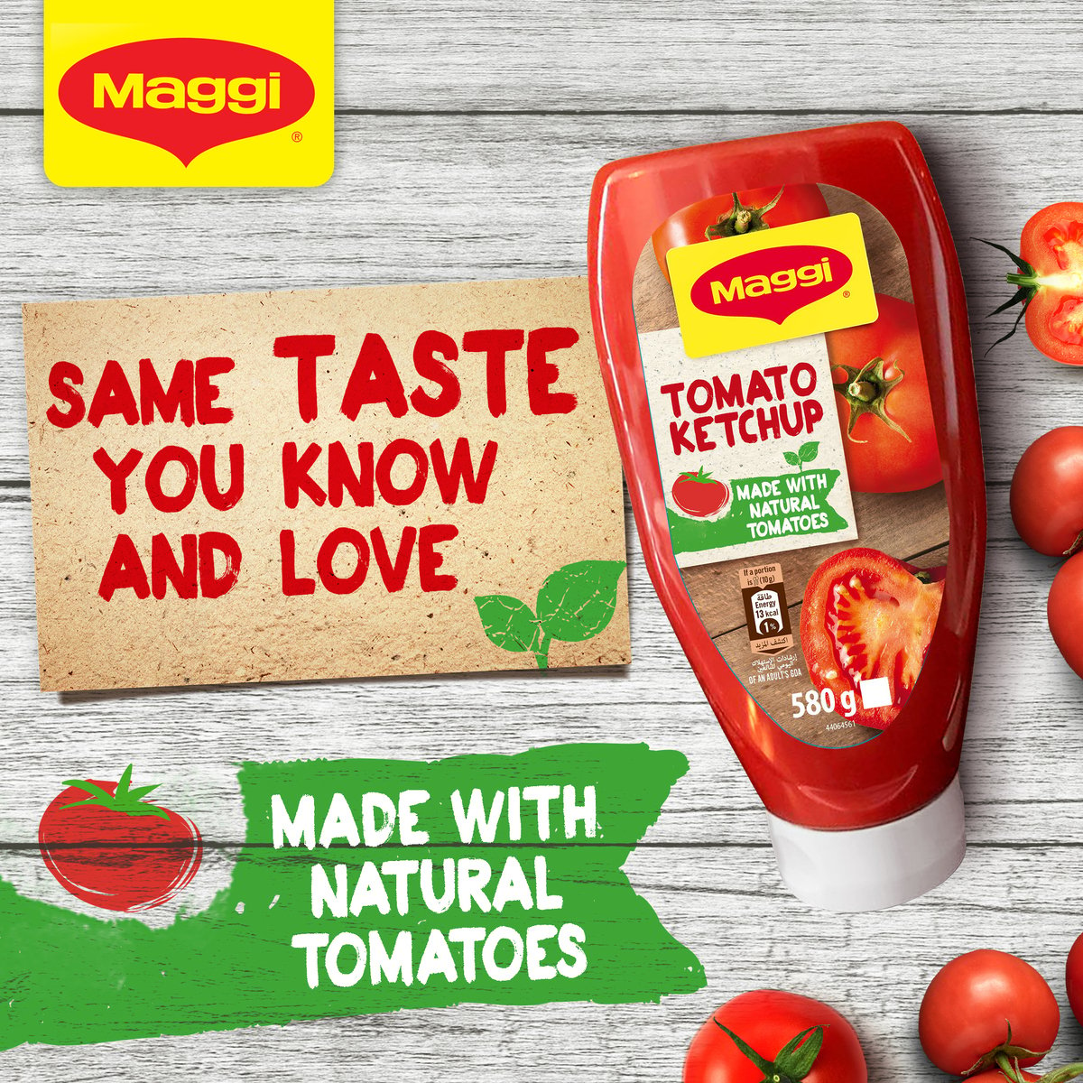 Maggi Tomato Ketchup Squeeze Bottle 580 g