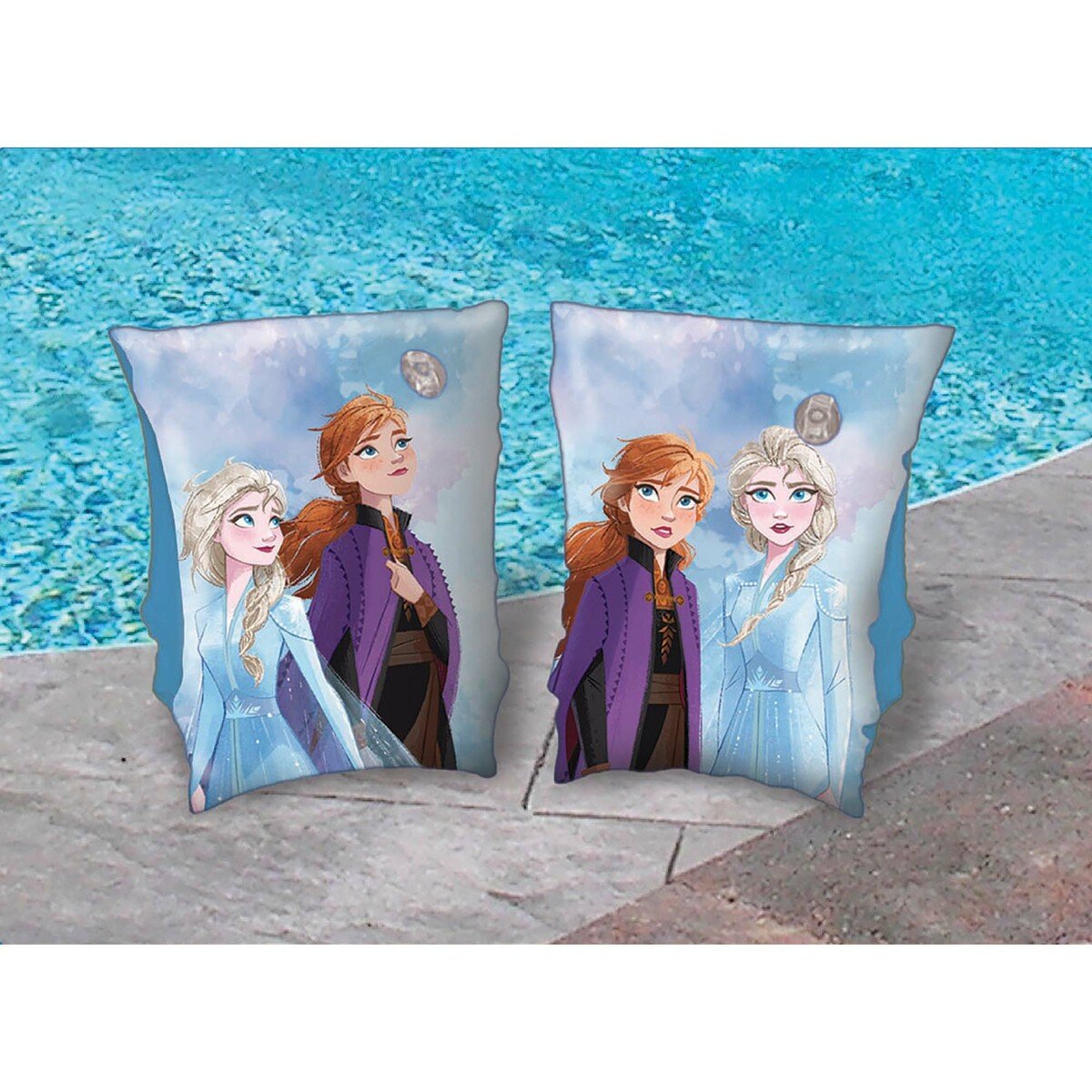 Disney Frozen II Printed Kids Inflatable Swim Arm Bands - Multi Color TRHA5984