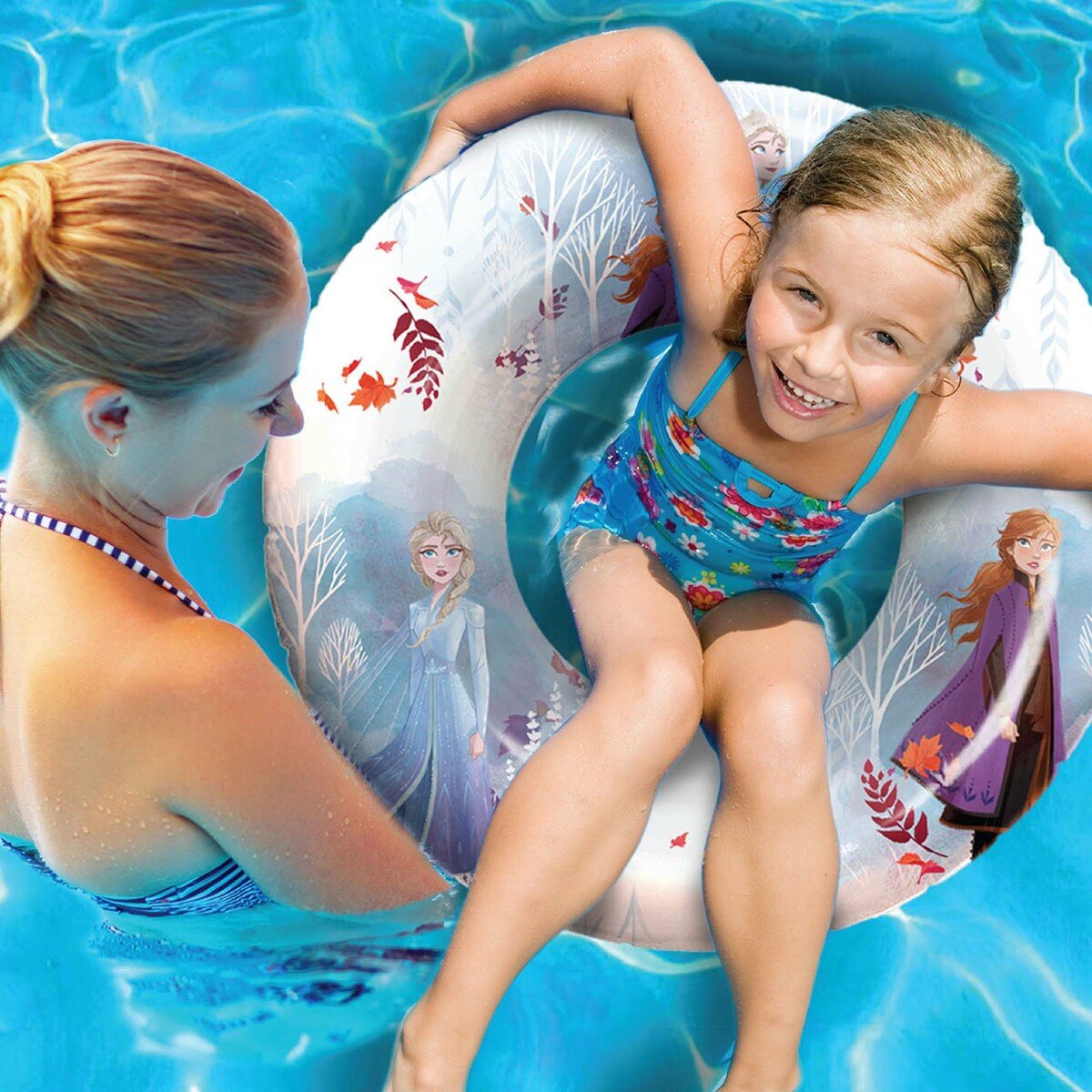 ديزني فروزن II طوق نجاة للسباحة قابلة للنفخ للأطفال بطبعات - متعددة الألوان TRHA5985