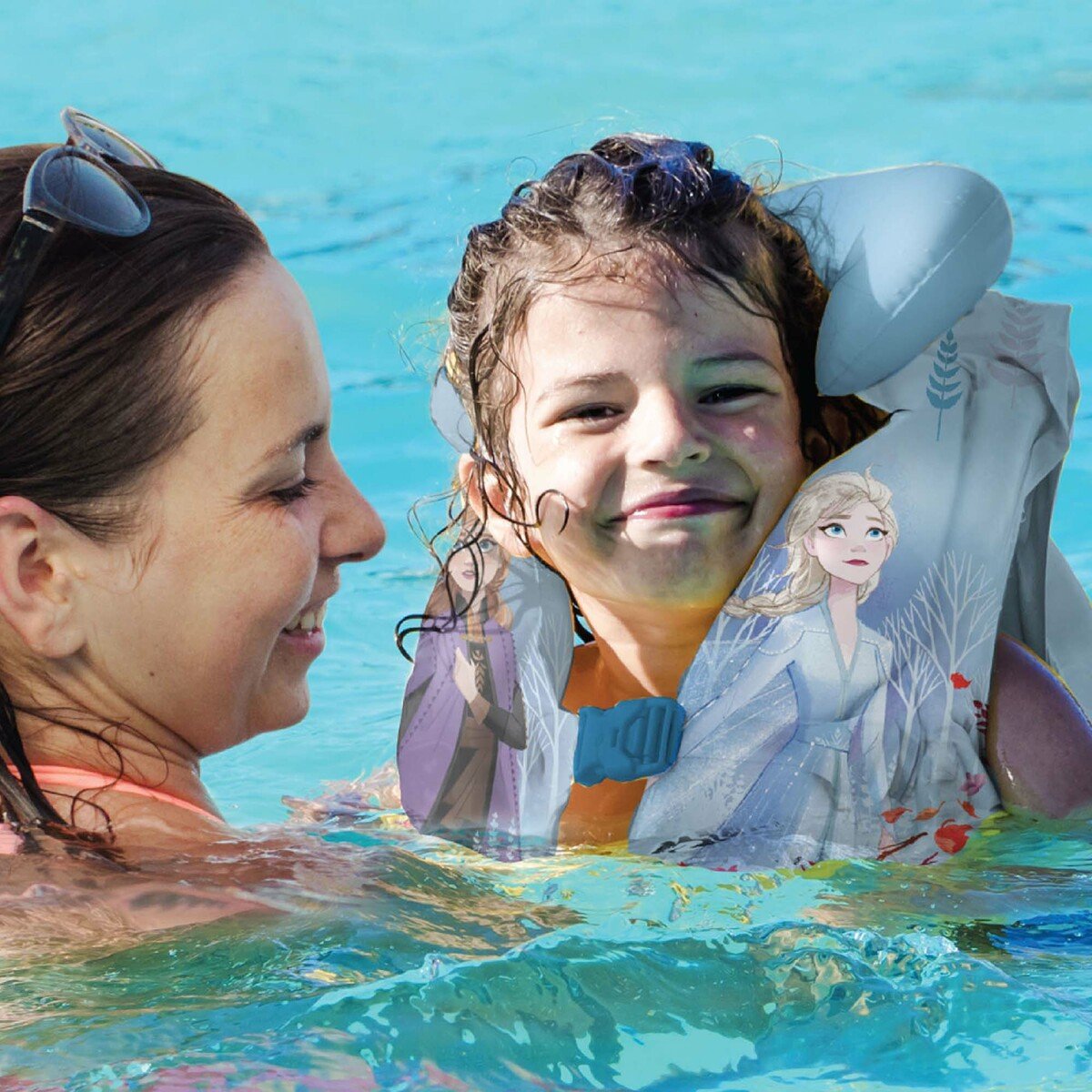 ديزني فروزن II سترة نجاة للسباحة قابلة للنفخ بطبعات للأطفال - متعددة الألوان TRHA5990