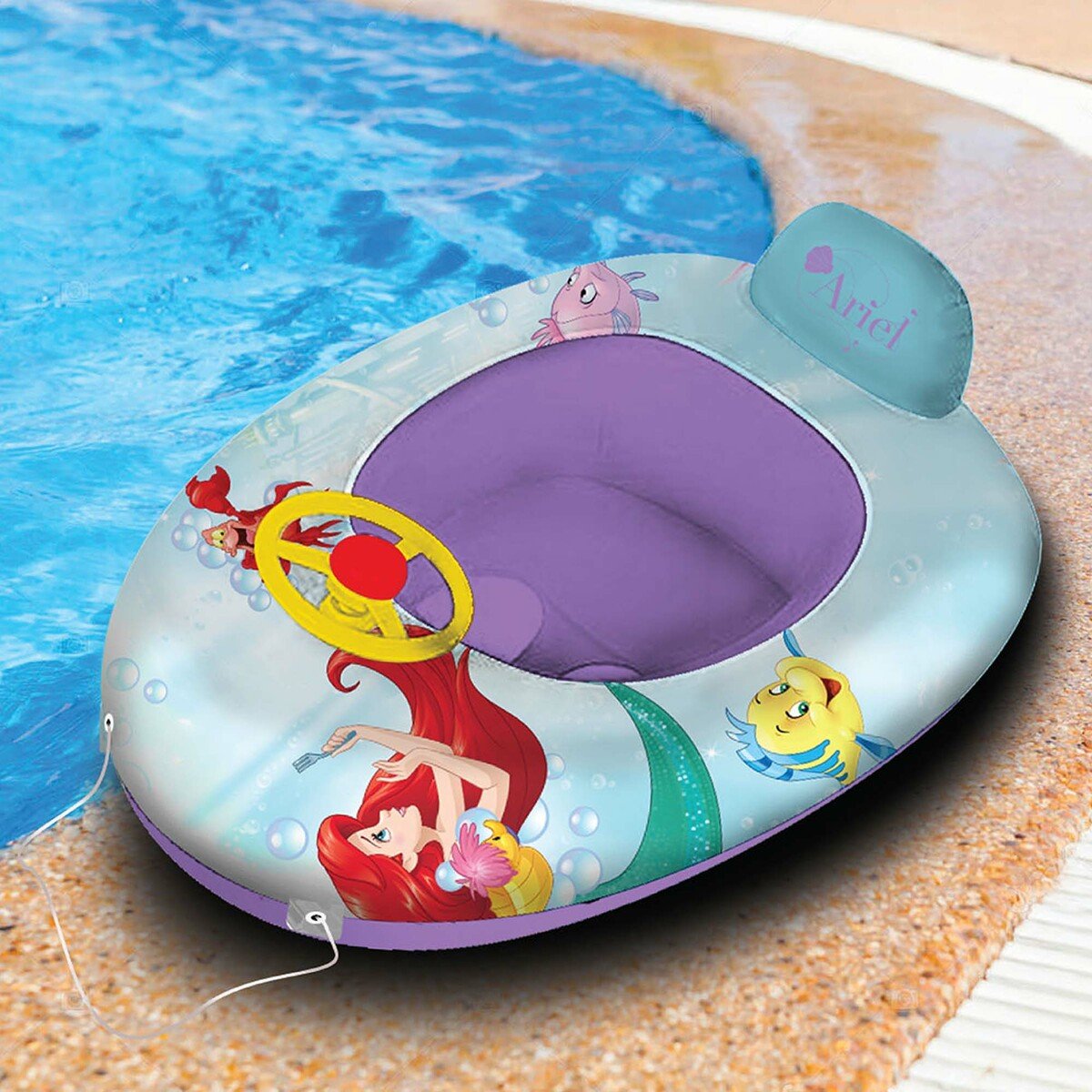 ديزني برينسيس قارب سباحة قابل للنفخ للأطفال بطبعات متعدد الألوان TRHA5997