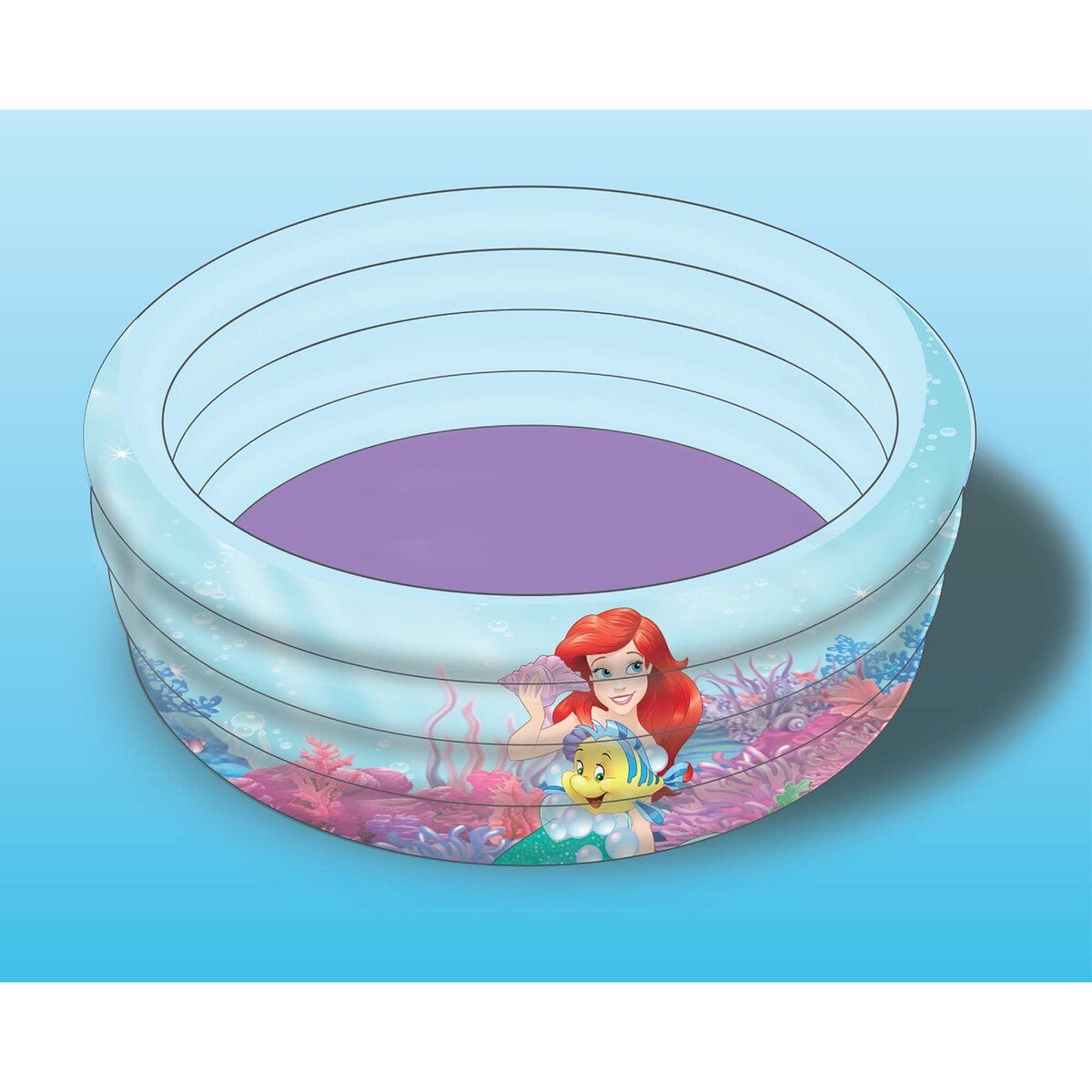 Disney Princess  Printed Kids Inflatable Swimming Pool - Multi Color TRHA6000