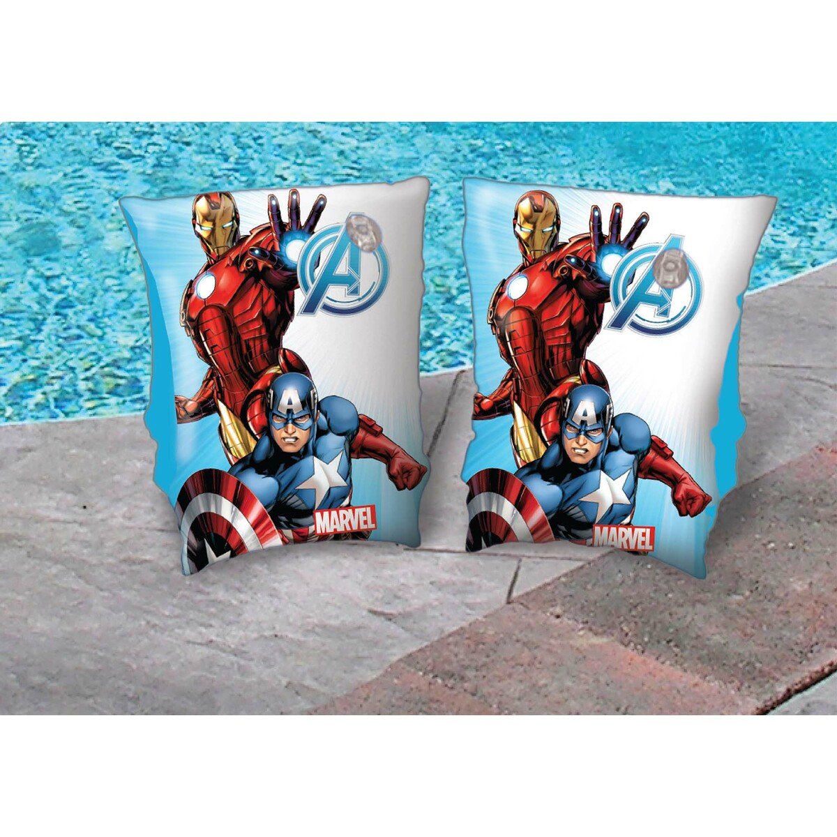 Avengers Printed Kids Inflatable Swim Arm Bands - Multi Color  TRHA5975