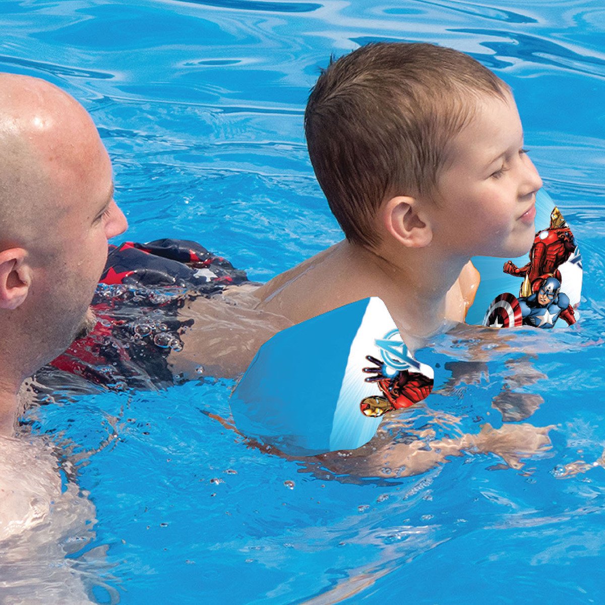 أفنجرز عوامات ذراعين للسباحة قابلة للنفخ للأطفال بطبعات - متعددة الألوان TRHA5975