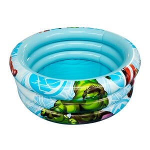 Avengers Printed Kids Inflatable Swimming Pool - Multi Color TRHA5982