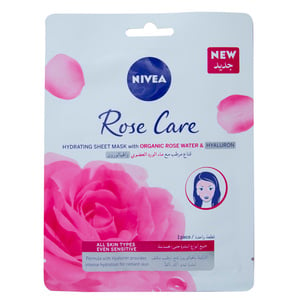 Nivea Hydrating Sheet Mask Rose Care 1pc