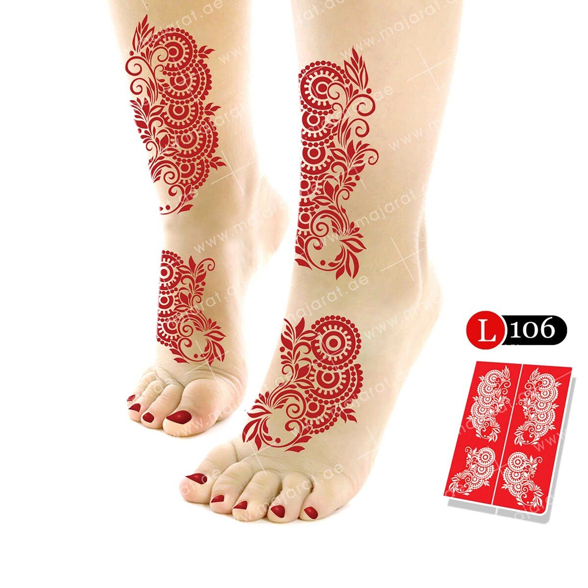 Majarat Henna Design Sticker Large L106 18x25cm