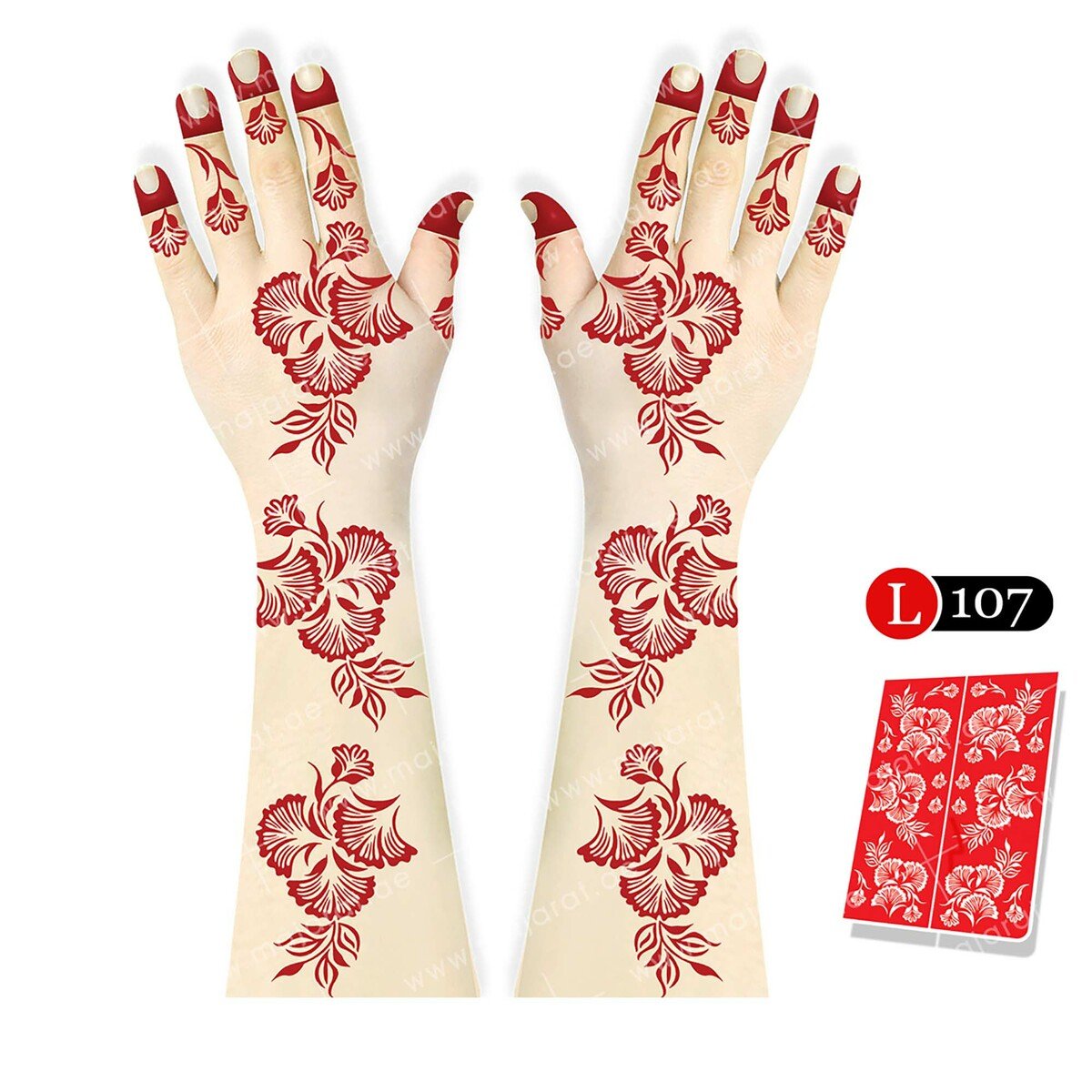 Majarat Henna Design Sticker Large L107 18x25cm