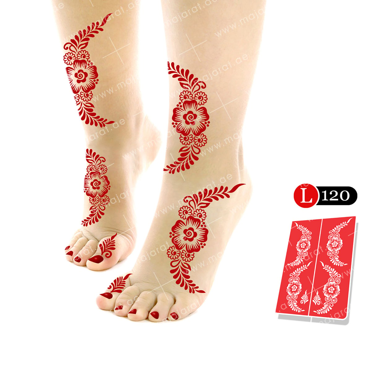 Majarat Henna Design Sticker Large L120 18x25cm