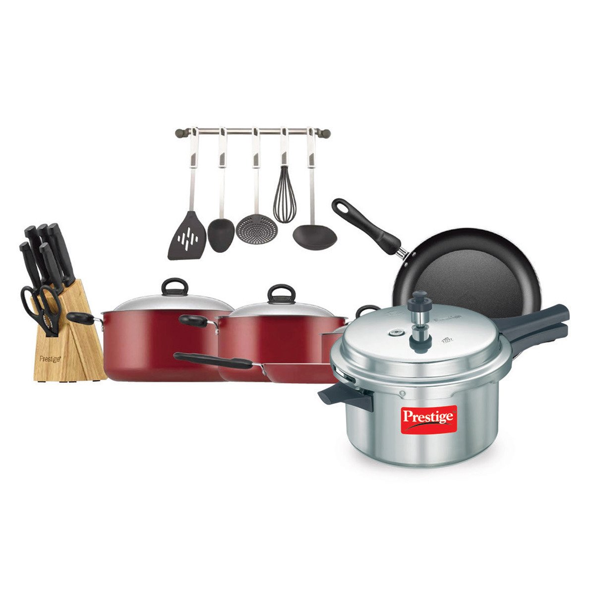 Prestige Cookware Set 22pcs 20965 With Pressure Cooker 4Ltr