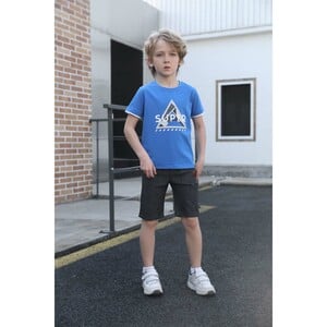 Debackers Boys T.Shirt Short Sleeve + Denim Shorts Blue 2503 2-3Y