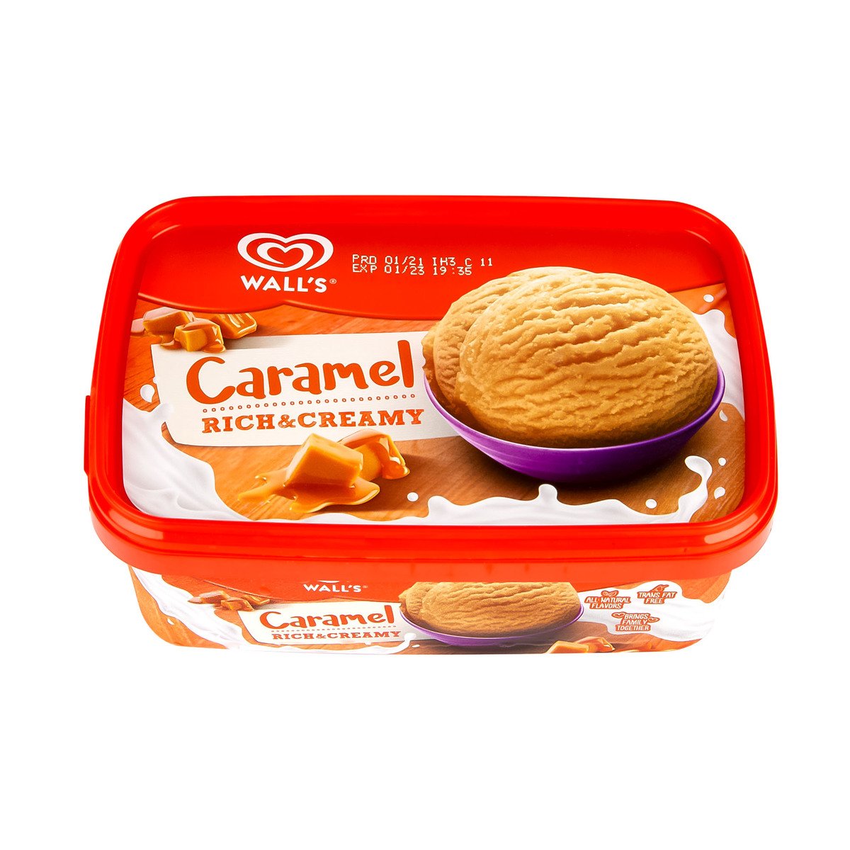 Wall's Rich & Creamy Caramel Ice Cream 1Litre