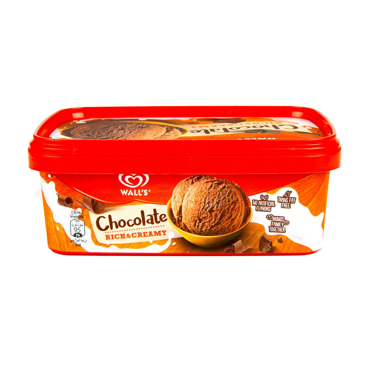 Buy Walls Rich & Creamy Chocolate Ice Cream 1 Litre Online at Best Price | Ice Cream Take Home | Lulu UAE in UAE